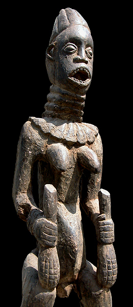 BANGWA: ritual female figure (particular)