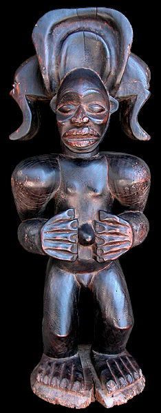 CHOKWE: ritual male figure